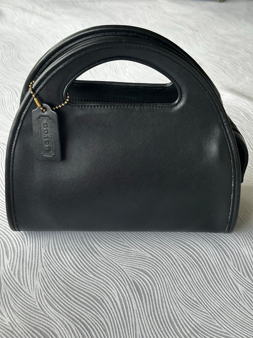 1994 Vintage Coach Carousel Bag 9942 Black - Made in USA Top Handle/Crossbody